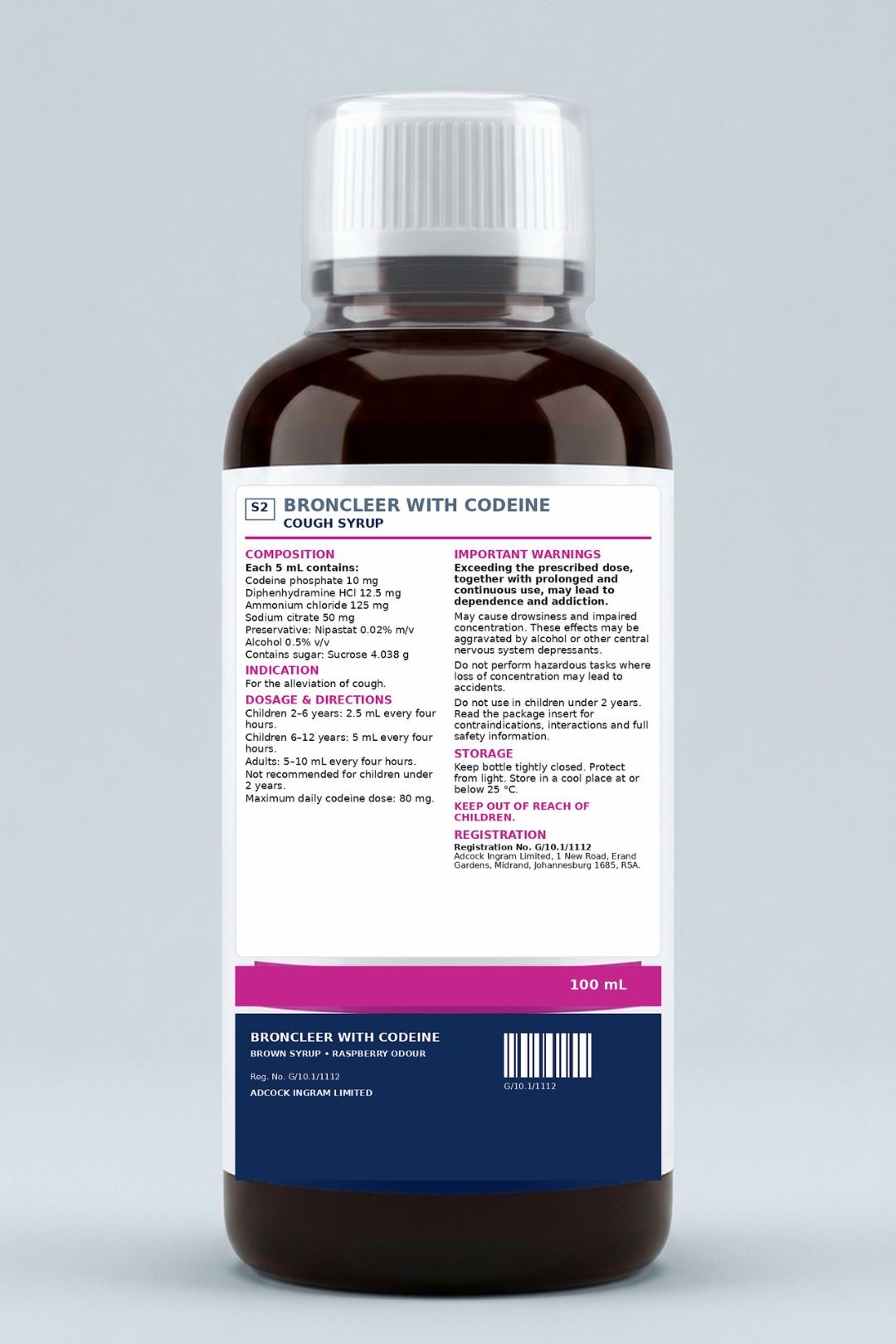 Broncleer Codeine Cough Syrup - Image 2